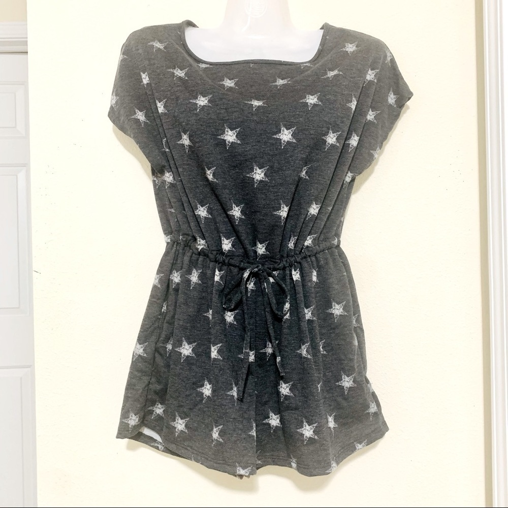 NWT ANTISTAR Star Super Soft Stretch Rompers sz M